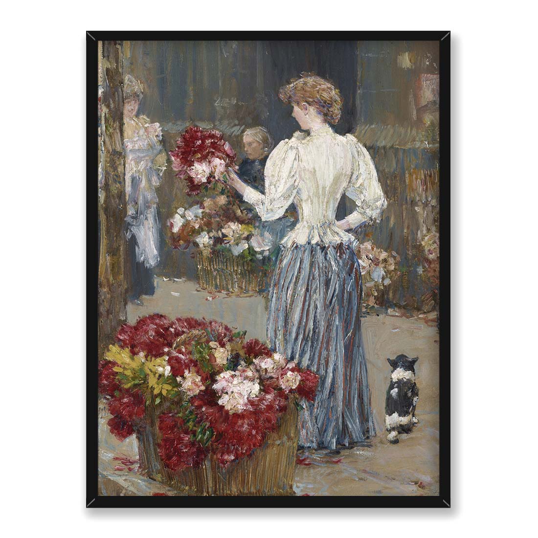 Frederick Childe Hassam Kwiaciarka 30x40