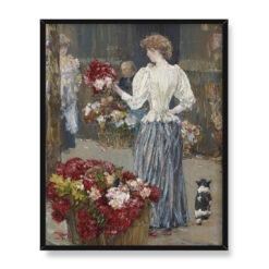 Frederick Childe Hassam Kwiaciarka 40×50