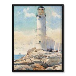 Frederick Childe Hassam Latarnia White Island Isles of Shoals 30×40