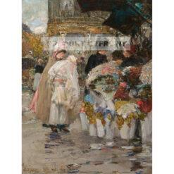 Frederick Childe Hassam Narożny sklep z kwiatami — produkt cyfrowy do pobrania