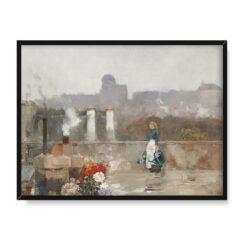 Frederick Childe Hassam Ogród na dachu Paryż 30×40