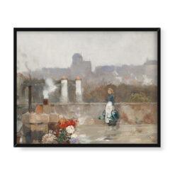 Frederick Childe Hassam Ogród na dachu Paryż 50×40