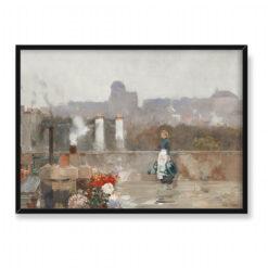 Frederick Childe Hassam Ogród na dachu Paryż 70×50