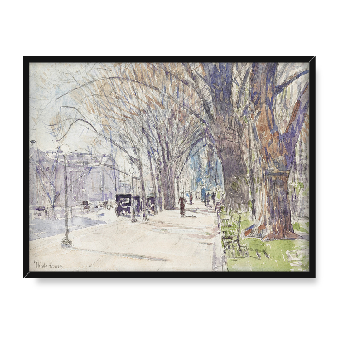 Frederick Childe Hassam Park Lafayette 30x40