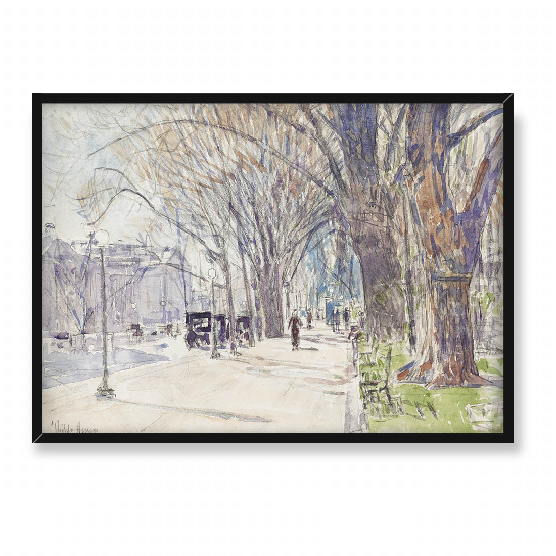 Frederick Childe Hassam Park Lafayette 70x50