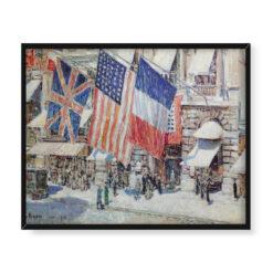 Frederick Childe Hassam Po drugiej stronie alei w czerwcowym słońcu 50×40