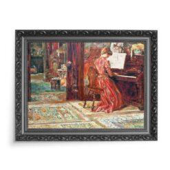 Frederick Childe Hassam Przy fortepianie 70×50