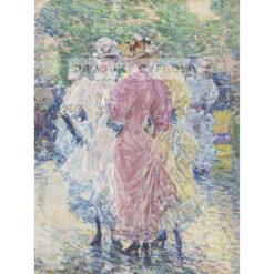 Frederick Childe Hassam Rozmowa na alei — produkt cyfrowy do pobrania