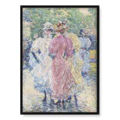 Frederick Childe Hassam Rozmowa na alei 50×70