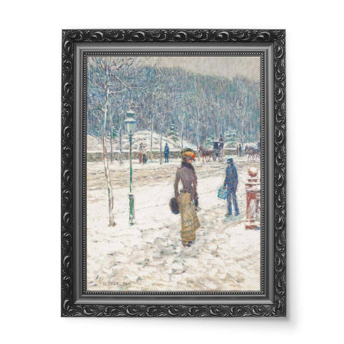 Frederick Childe Hassam Ulica Nowego Jorku Zimą wydruk na płótnie 50x70