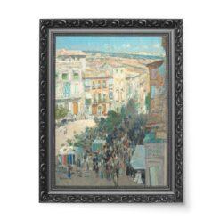Frederick Childe Hassam Widok miasta południowej Francji wydruk na płótnie 50×70