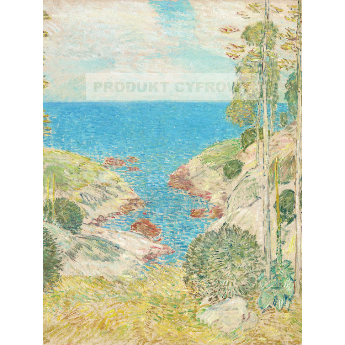 Frederick Childe Hassam Widok morski Isles of Shoals — produkt cyfrowy do pobrania