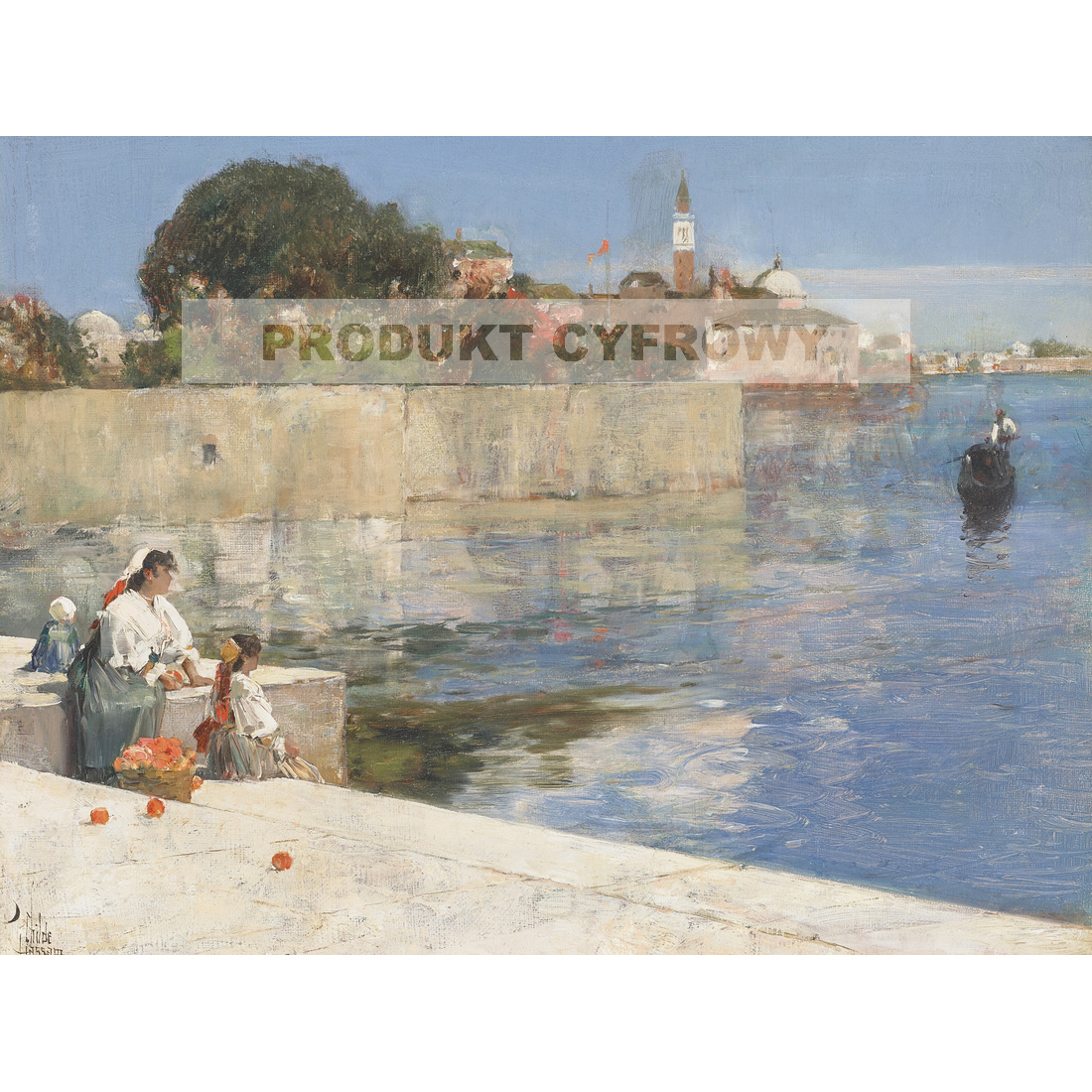 Frederick Childe Hassam Widok Wenecji — produkt cyfrowy do pobrania