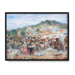 Fryderyk Pautsch Jarmark w Kosowie 30×40