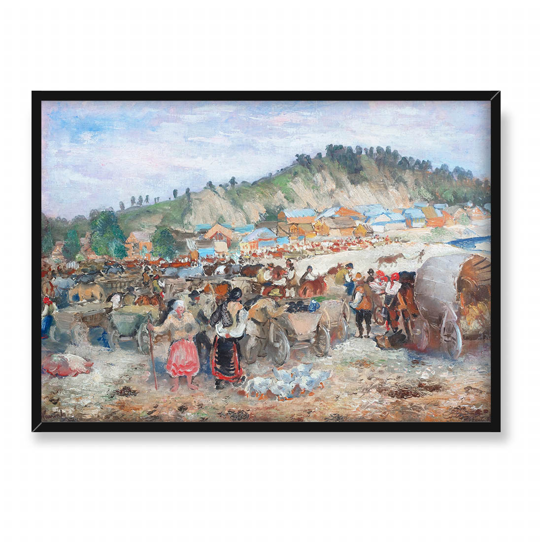 Fryderyk Pautsch Jarmark w Kosowie 70x50