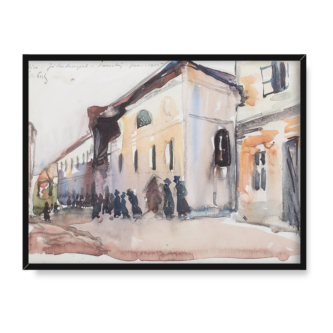 Fryderyk Pautsch Synagoga w Gorlicach 30x40 w RAMIE