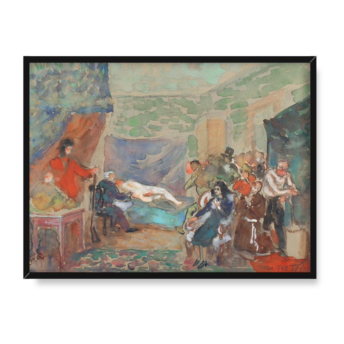 Fryderyk Pautsch W pracowni malarza 30x40 w RAMIE