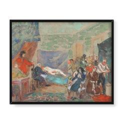 Fryderyk Pautsch W pracowni malarza 50×40