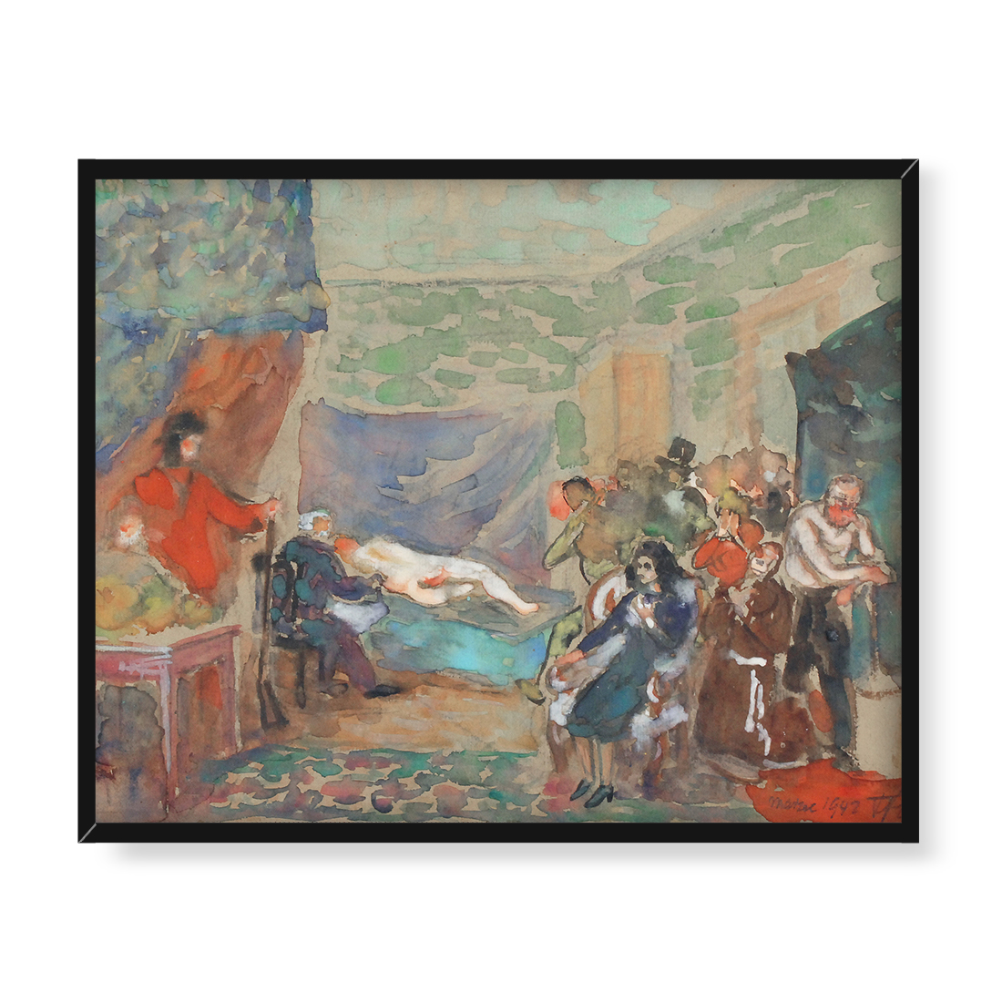 Fryderyk Pautsch W pracowni malarza 50x40 w RAMIE