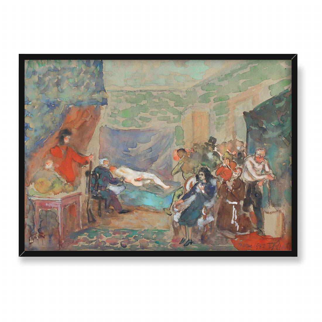 Fryderyk Pautsch W pracowni malarza 70x50