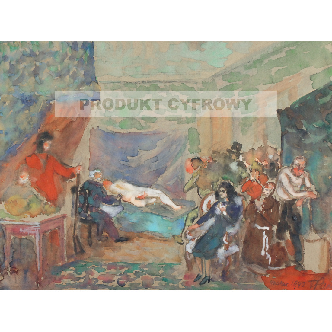 Fryderyk Pautsch W pracowni malarza — produkt cyfrowy do pobrania