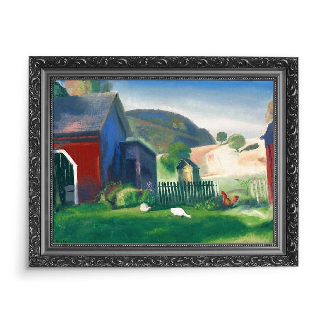 George Bellows Farma z kurczakami 70x50