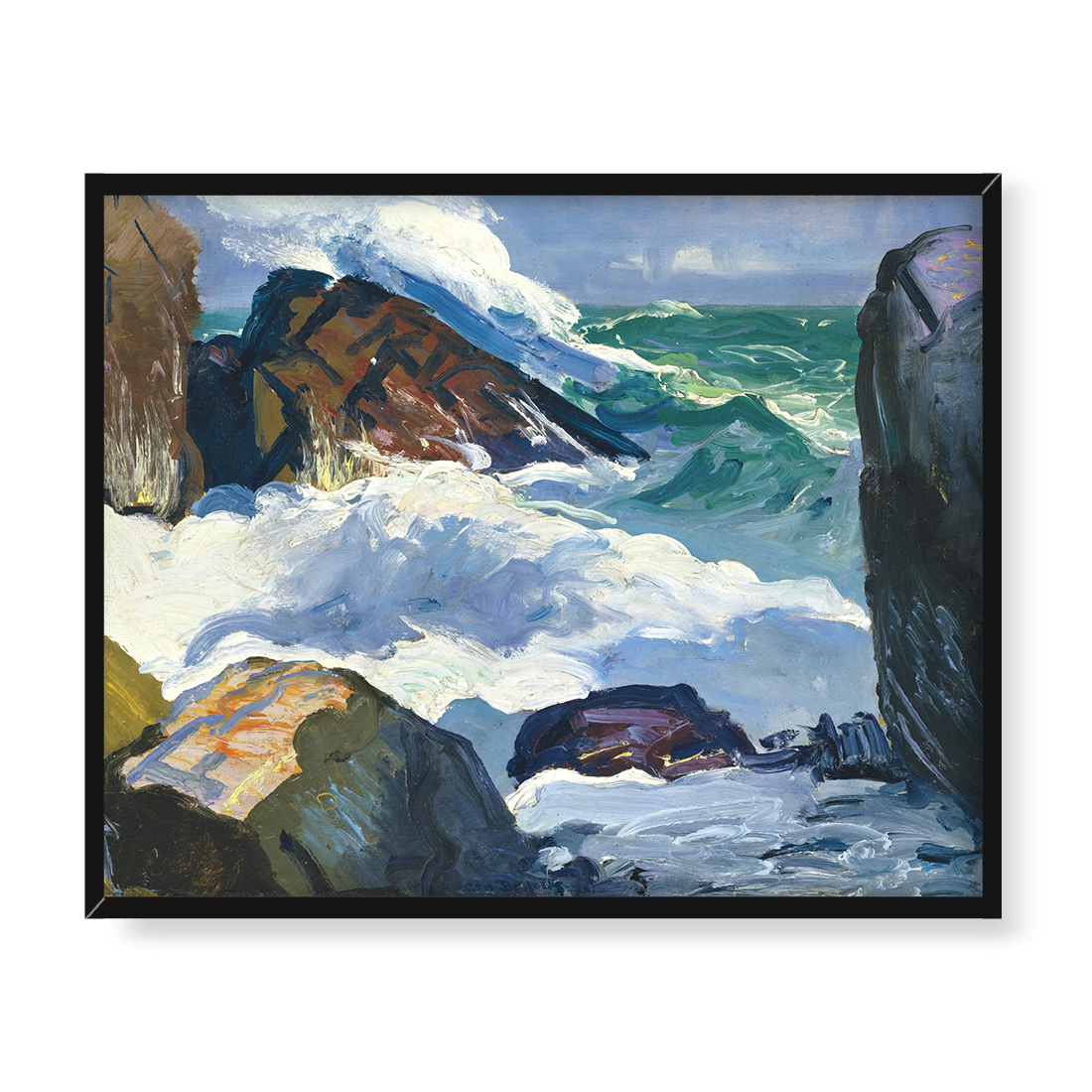 George Bellows Słoneczny przypływ 50x40 w RAMIE