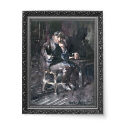 George Benjamin Luks David Parrish Wnętrze tawerny wydruk na płótnie 50×70