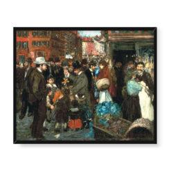 George Luks Scena uliczna 50×40