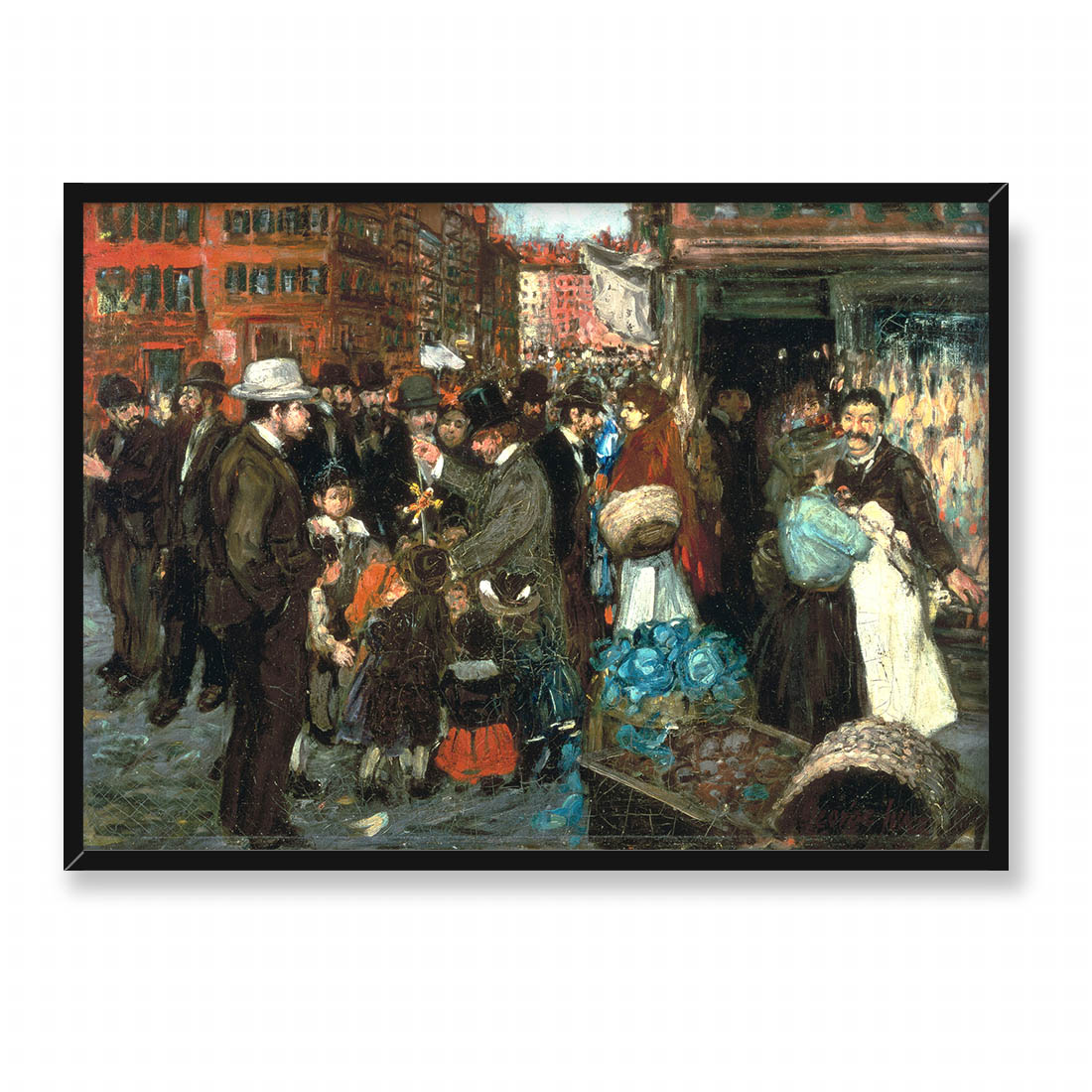 George Luks Scena uliczna 70x50