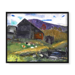 George Wesley Bellows Stara stodoła Cienista dolina 50×40