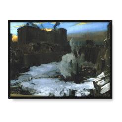 George Wesley Bellows Wykopaliska przy Pennsylvania Station 40×30