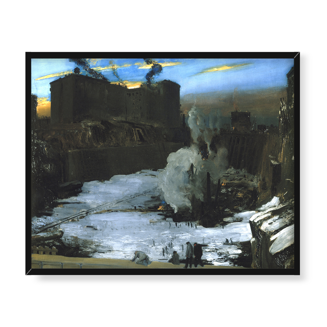 George Wesley Bellows Wykopaliska przy Pennsylvania Station 50x40