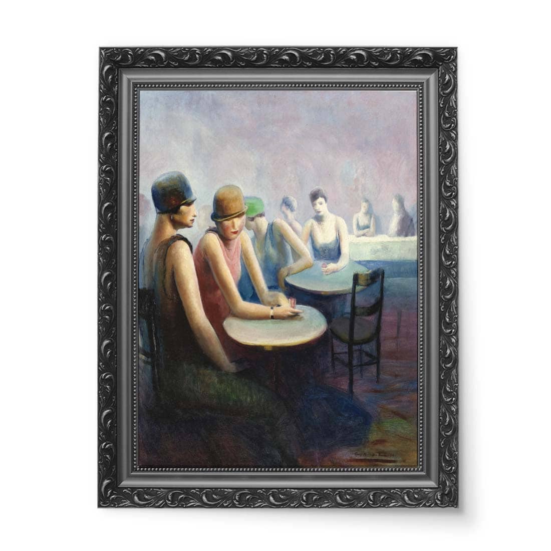 Guy Pene Du Bois Cafe Dome wydruk na płótnie 50x70