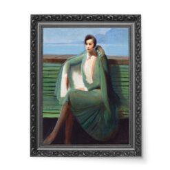 Guy Pene du Bois Dama w pelerynie wydruk na płótnie 50×70