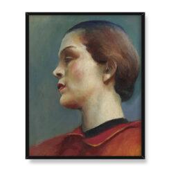 Guy Pene du Bois Kobieta w profilu 40×50