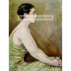 Guy Pene du Bois Kobieta w zieleni — produkt cyfrowy do pobrania