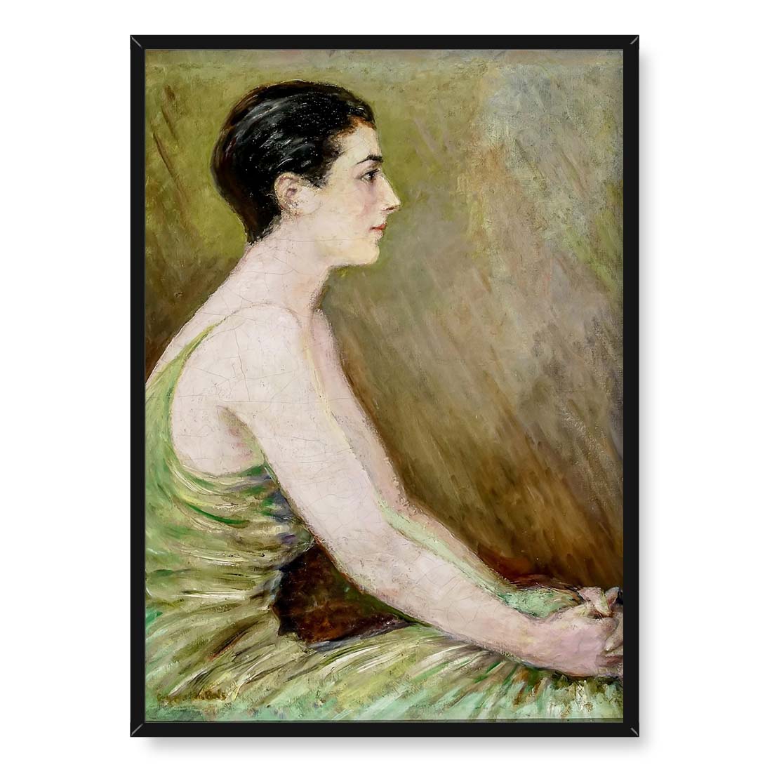 Guy Pene du Bois Kobieta w zieleni 50x70