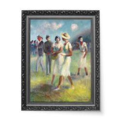 Guy Pene du Bois Na wyścigach wydruk na płótnie 50×70
