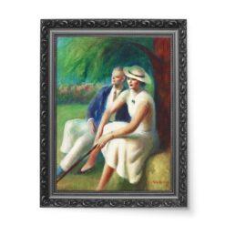 Guy Pene du Bois Niedzielni spacerowicze wydruk na płótnie 50×70