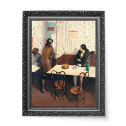 Guy Pene Du Bois Poranna kawa w Paryżu wydruk na płótnie 50×70