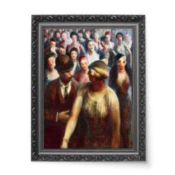 Guy Pene du Bois Rozmowa w tłumie wydruk na płótnie 50×70