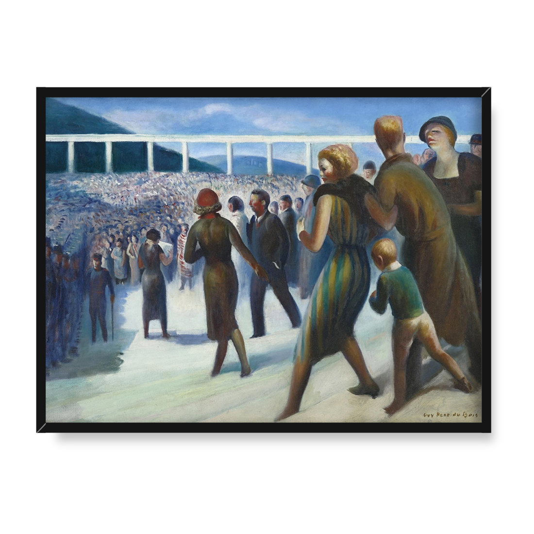 Guy Pene du Bois Tłum 40x30 w RAMIE