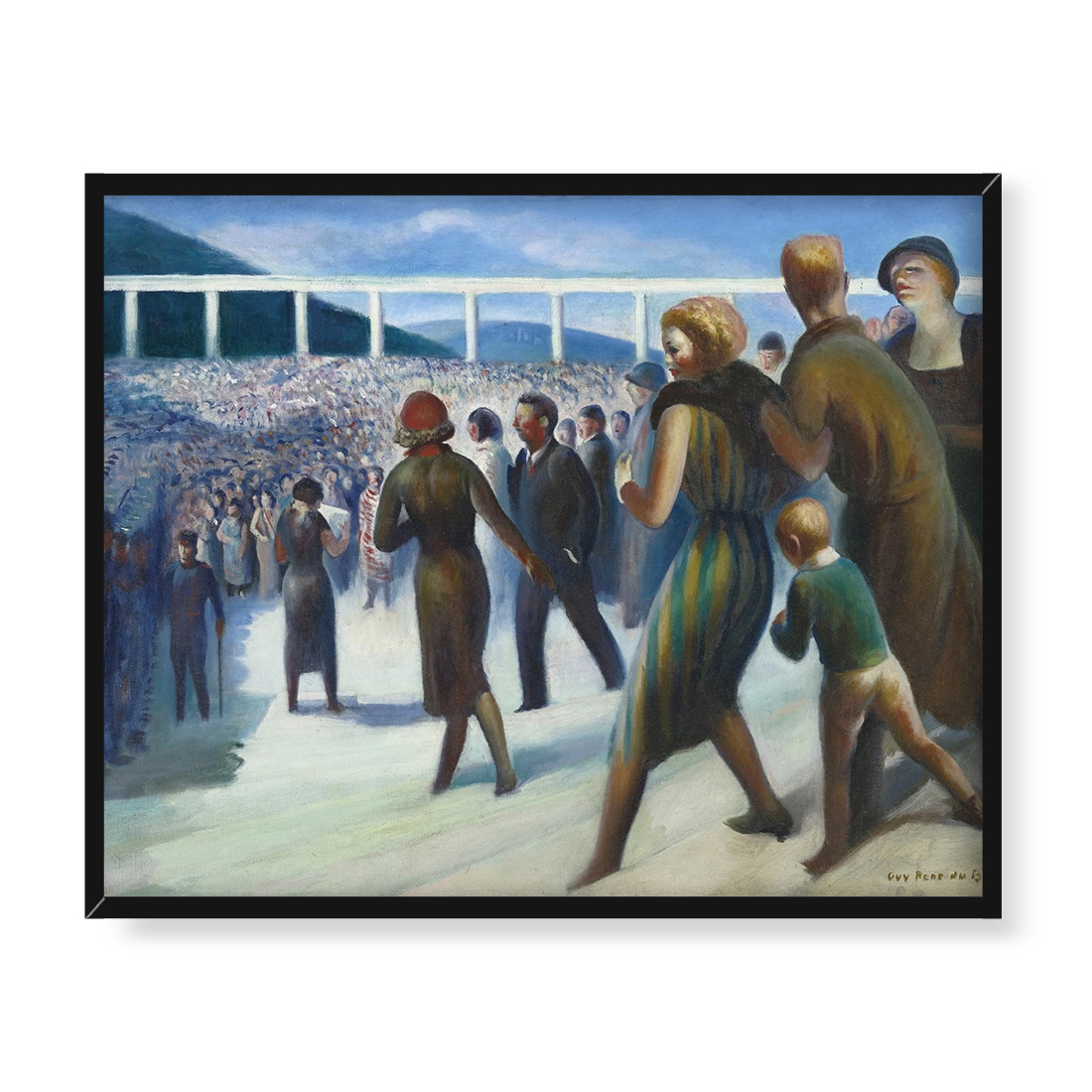 Guy Pene du Bois Tłum 50x40 w RAMIE