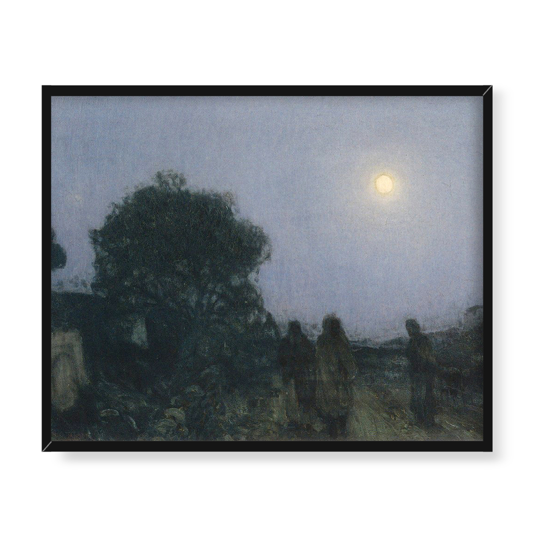 Henry Ossawa Tanner Chrystus i Jego uczniowie w drodze do Betanii 50x40 w RAMIE