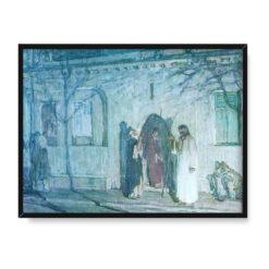 Henry Ossawa Tanner Chrystus i uczniowie przed Ostatnią Wieczerzą 30×40