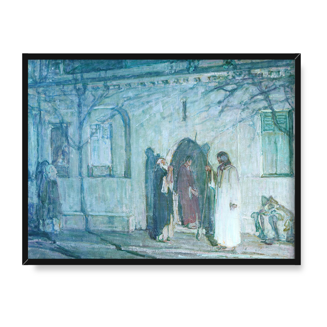 Henry Ossawa Tanner Chrystus i uczniowie przed Ostatnią Wieczerzą 30x40 w RAMIE
