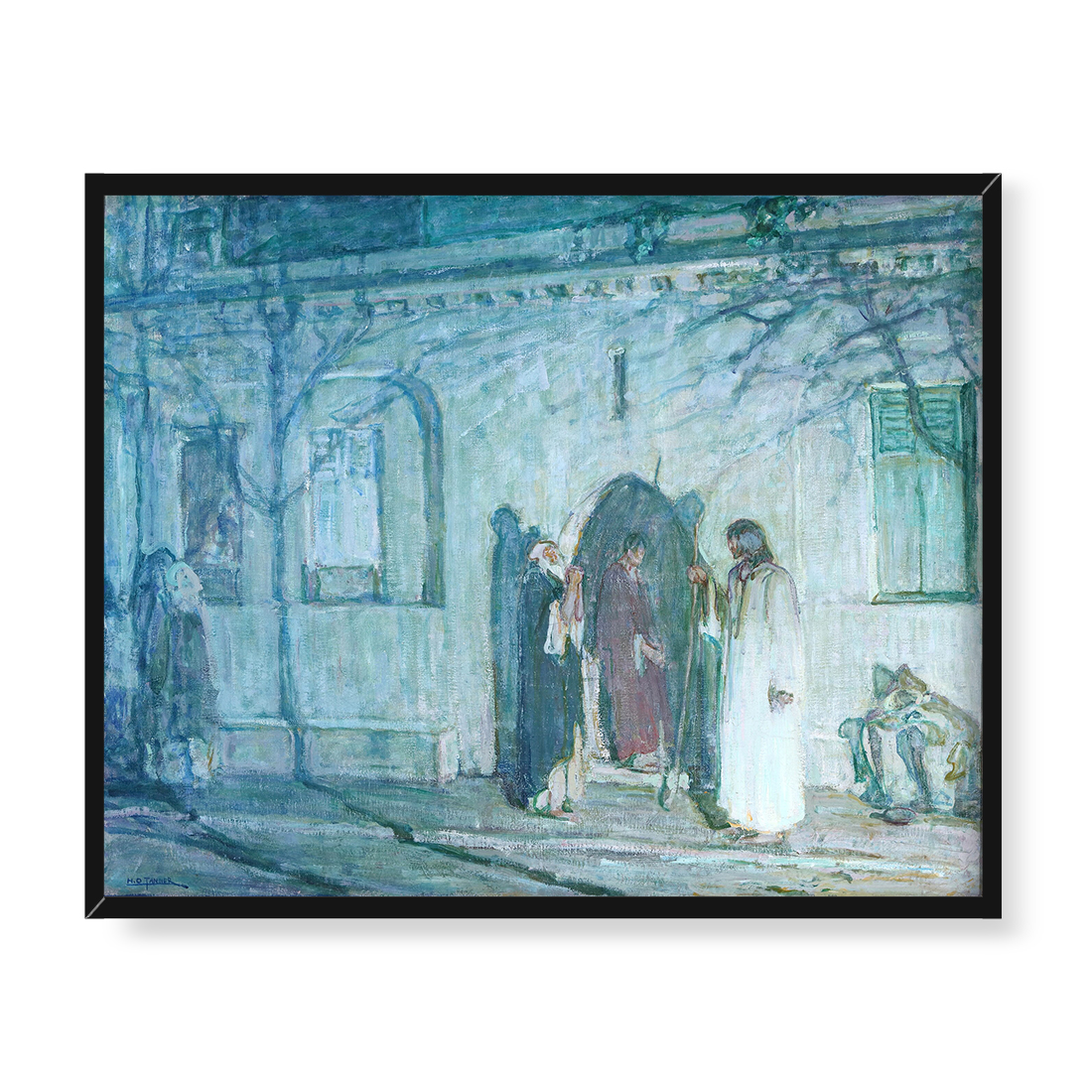 Henry Ossawa Tanner Chrystus i uczniowie przed Ostatnią Wieczerzą 50x40 w RAMIE