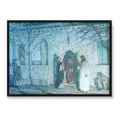 Henry Ossawa Tanner Chrystus i uczniowie przed Ostatnią Wieczerzą 70×50