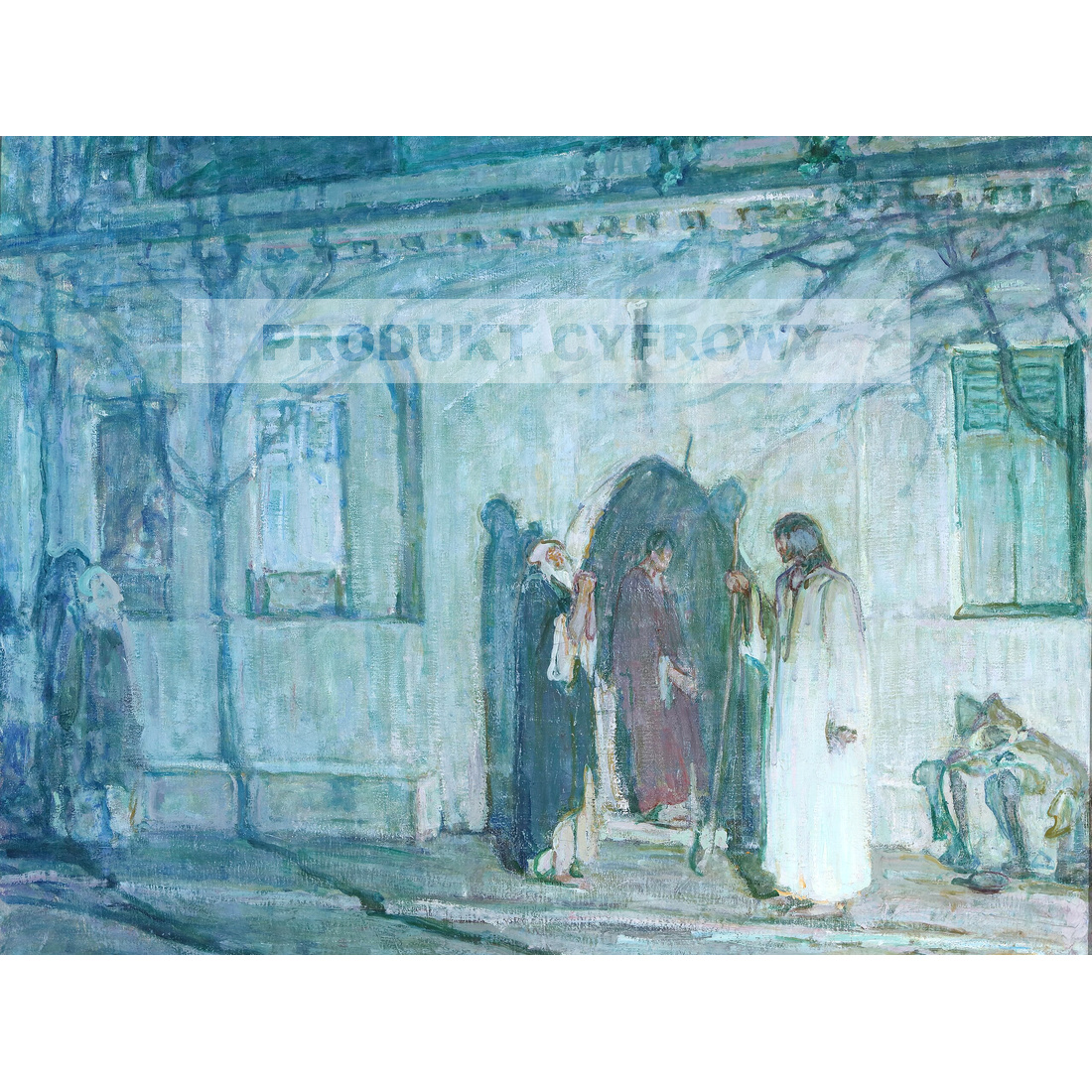 Henry Ossawa Tanner Chrystus i uczniowie przed Ostatnią Wieczerzą — produkt cyfrowy do pobrania